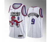 Men's Toronto Raptors #9 RJ Barrett White Classic Edition Stitched Basketball Jersey