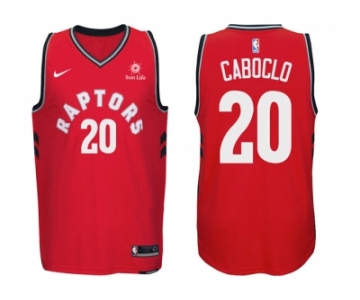 Nike NBA Toronto Raptors #20 Bruno Caboclo Jersey 2017-18 New Season Red Jersey