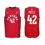 Nike NBA Toronto Raptors #42 Jakob Poeltl Jersey 2017-18 New Season Red Jersey