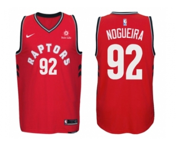 Nike NBA Toronto Raptors #92 Lucas Nogueira Jersey 2017-18 New Season Red Jersey