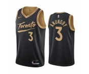 Nike Raptors #3 OG Anunoby Black NBA Swingman 2020-21 City Edition Jersey