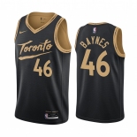 Nike Raptors #46 Aron Baynes Black NBA Swingman 2020-21 City Edition Jersey