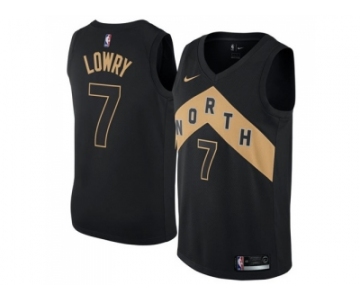 Nike Toronto Raptors #7 Kyle Lowry Black NBA Swingman City Edition Jersey