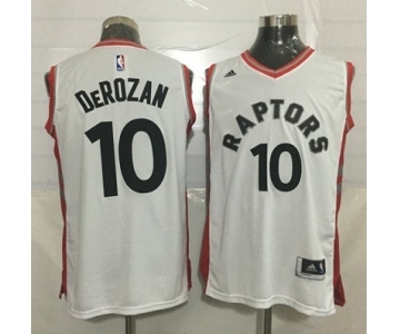 Toronto Raptors #10 Derozan White Stitched NBA Jersey