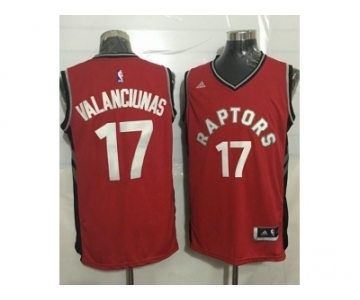 Toronto Raptors #17 Jonas Valanciunas Red Stitched NBA Jersey