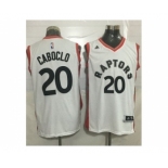 Toronto Raptors #20 Bruno Caboclo White Stitched NBA Jersey