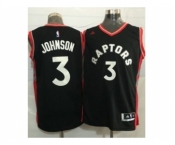 Toronto Raptors #3 James Johnson Black Stitched NBA Jersey