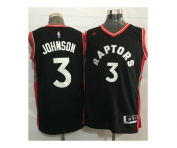 Toronto Raptors #3 James Johnson Black Stitched NBA Jersey