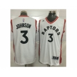 Toronto Raptors #3 James Johnson White Stitched NBA Jersey