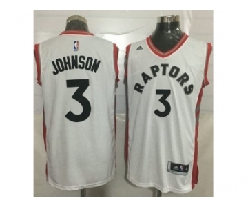 Toronto Raptors #3 James Johnson White Stitched NBA Jersey