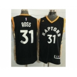 Toronto Raptors #31 Terrence Ross Black Gold Stitched NBA Jersey