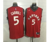 Toronto Raptors #5 DeMarre Carroll Red Stitched NBA Jersey