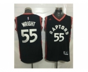 Toronto Raptors #55 Delon Wright Black Stitched NBA Jersey