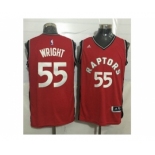 Toronto Raptors #55 Delon Wright Red Stitched NBA Jersey