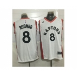 Toronto Raptors #8 Bismack Biyombo White Stitched NBA Jersey