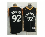 Toronto Raptors #92 Lucas Nogueira Black Gold Stitched NBA Jersey