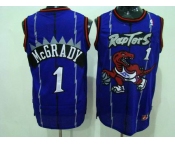 nba jersey toronto raptors #1 mcgrady blue