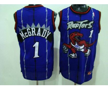 nba jersey toronto raptors #1 mcgrady blue