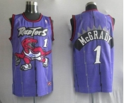 nba jersey toronto raptors #1 mcgrady purple