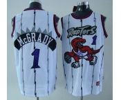 nba jersey toronto raptors #1 mcgrady white