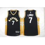 nba jersey toronto raptors #7 lowry black-yellow[2016 new]