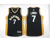 nba jersey toronto raptors #7 lowry black-yellow[2016 new]