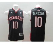 nba toronto raptors #10 derozan black[revolution 30 swingman]