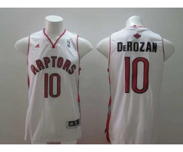 nba toronto raptors #10 derozan white[revolution 30 swingman]