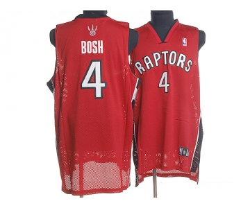 nba toronto raptors #4 chris bosh red