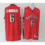 nba toronto raptors #6 cmorais red[revolution 30 swingman]