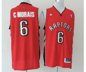 nba toronto raptors #6 cmorais red[revolution 30 swingman]