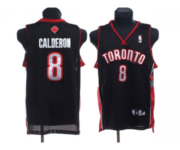 nba toronto raptors #8 jose calderon black