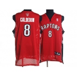 nba toronto raptors #8 jose calderon red