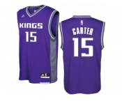 Men Adidas Sacramento Kings #15 Vince Carter Authentic Purple Road NBA Jersey