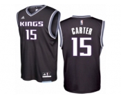 Men Adidas Sacramento Kings #15 Vince Carter Swingman Black Alternate NBA Jersey