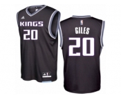 Men Adidas Sacramento Kings #20 Harry Giles Authentic Black Alternate NBA Jersey