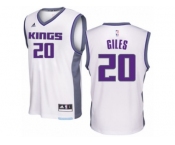 Men Adidas Sacramento Kings #20 Harry Giles Authentic White Home NBA Jersey