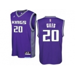 Men Adidas Sacramento Kings #20 Harry Giles Swingman Purple Road NBA Jersey