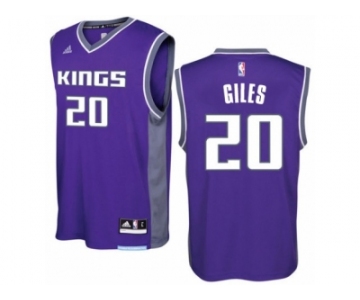 Men Adidas Sacramento Kings #20 Harry Giles Swingman Purple Road NBA Jersey