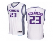 Men Adidas Sacramento Kings #23 Malachi Richardson Authentic White Home NBA Jersey