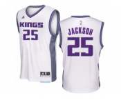 Men Adidas Sacramento Kings #25 Justin Jackson Swingman White Home NBA Jersey