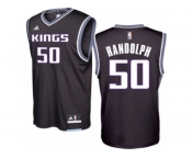 Men Adidas Sacramento Kings #50 Zach Randolph Authentic Black Alternate NBA Jersey