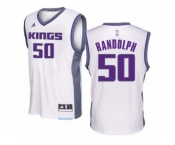 Men Adidas Sacramento Kings #50 Zach Randolph Authentic White Home NBA Jersey