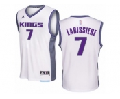 Men Adidas Sacramento Kings #7 Skal Labissiere Swingman White Home NBA Jersey