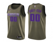 Men Nike Sacramento Kings #00 Willie Cauley-Stein Green Salute to Service NBA Swingman Jersey