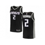 Men Nike Sacramento Kings #2 Mitch Richmond Authentic Black NBA Jersey Statement Edition