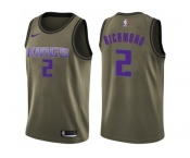 Men Nike Sacramento Kings #2 Mitch Richmond Green Salute to Service NBA Swingman Jersey