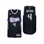 Men Sacramento Kings #4 Arron Afflalo Alternate Black New Swingman Jersey