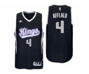 Men Sacramento Kings #4 Arron Afflalo Alternate Black New Swingman Jersey