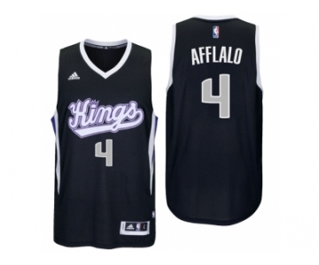 Men Sacramento Kings #4 Arron Afflalo Alternate Black New Swingman Jersey